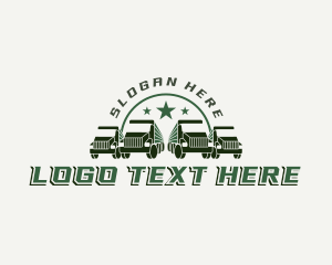 Cargo - Military Cargo Truck logo design