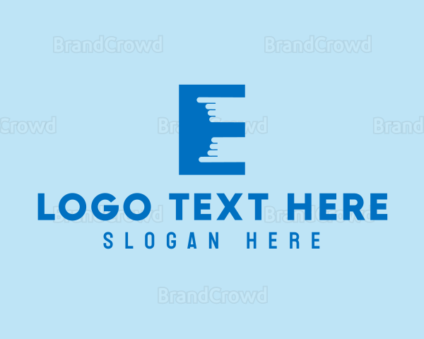 Finger Touch Letter E Logo