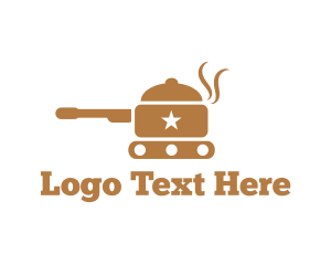 Marine Corp - Army Tank Pot logo design
