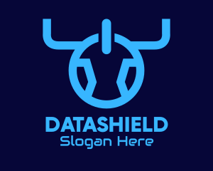 Data - Blue Bull Power Switch logo design