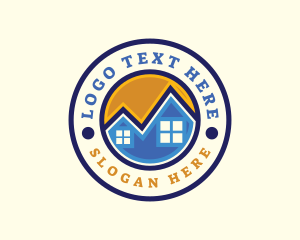 Roofing - Roof House Realty logo design