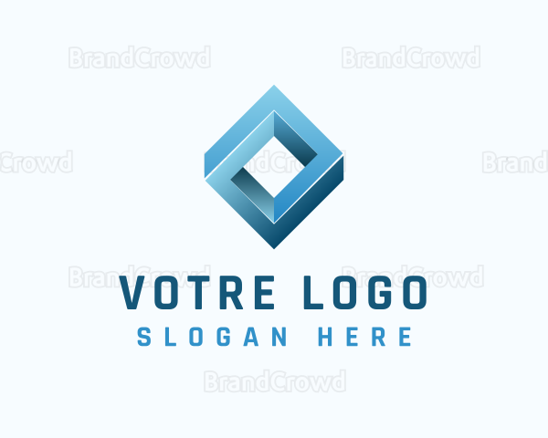 Tech Loop Innovation Cube Logo