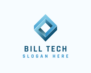 Tech Loop Innovation Cube logo design