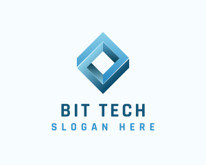 Tech Loop Innovation Cube logo design