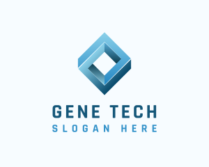 Tech Loop Innovation Cube logo design