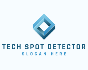 Tech Loop Innovation Cube logo design