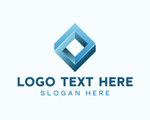 3d - 3D Innovation Cube logo design