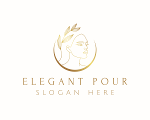 Elegant Natural Lady logo design