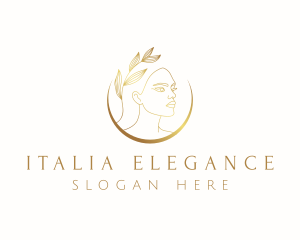 Elegant Natural Lady logo design