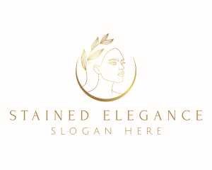 Elegant Natural Lady logo design