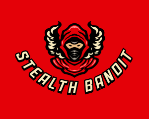 Smoking Ninja Samurai logo design