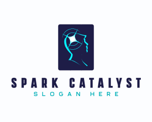 Mental Health Spark logo design