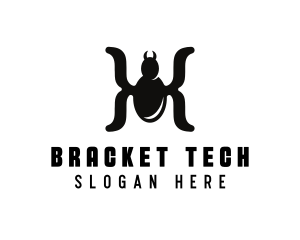 Bracket - Spider Software Bracket logo design