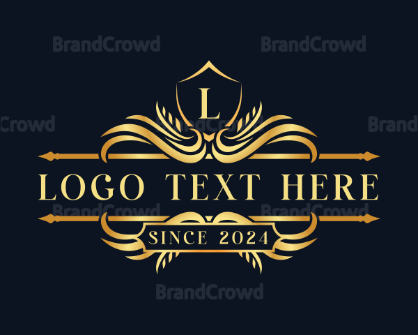 Elegant Ornamental Crest Logo