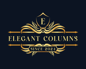 Elegant Ornamental Crest logo design