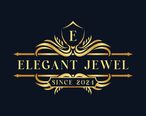 Elegant Ornamental Crest logo design