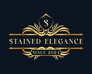 Elegant Ornamental Crest logo design