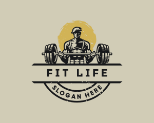 Army Fitness Gym logo design