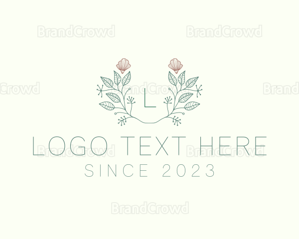 Leaf Floral Plant Seashell Logo