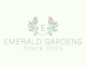 Leaf Floral Plant Seashell logo design