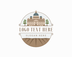 Rome - Church Palace Architecture Landmark logo design