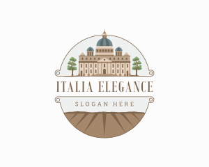 Church Palace Architecture Landmark logo design