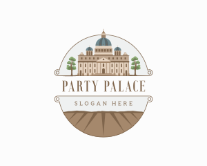 Church Palace Architecture Landmark logo design