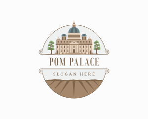 Church Palace Architecture Landmark logo design