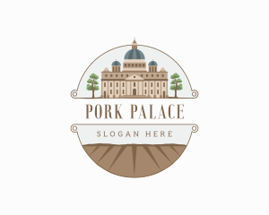 Church Palace Architecture Landmark logo design