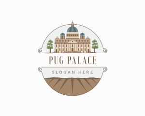 Church Palace Architecture Landmark logo design