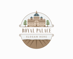 Palace - Church Palace Architecture Landmark logo design