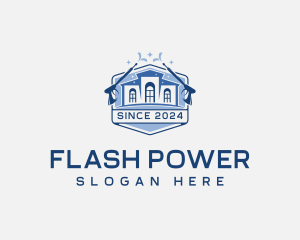 Power Washer Sanitation logo design