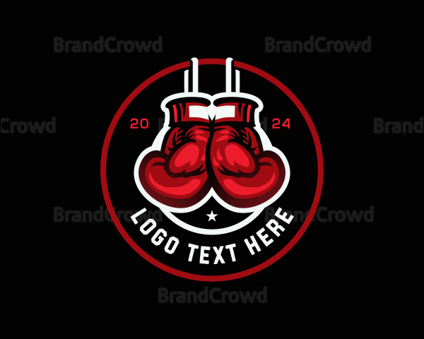 Boxing Sports Gloves Logo