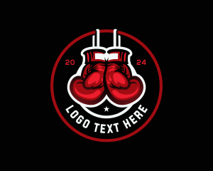 Boxer Gloves - Boxing Sports Gloves logo design