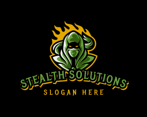 Stealth - Ninja Assassin Gaming logo design