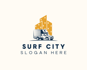 City Delivery Truck logo design