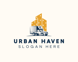 City Delivery Truck logo design