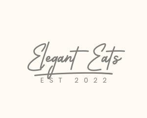 Elegant Cursive Boutique logo design