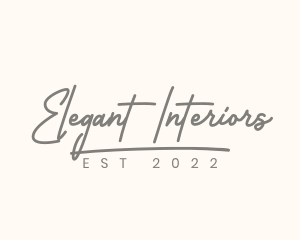 Elegant Cursive Boutique logo design