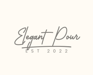 Elegant Cursive Boutique logo design