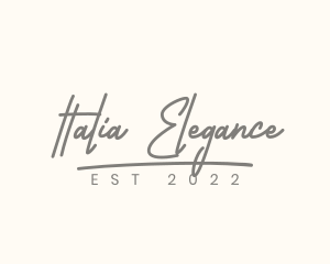 Elegant Cursive Boutique logo design