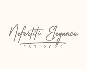 Elegant Cursive Boutique logo design