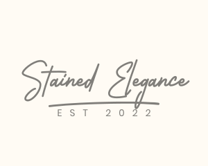 Elegant Cursive Boutique logo design