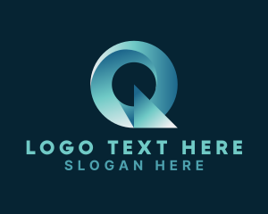 Tech Startup Letter Q logo design