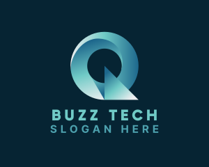 Tech Startup Letter Q logo design