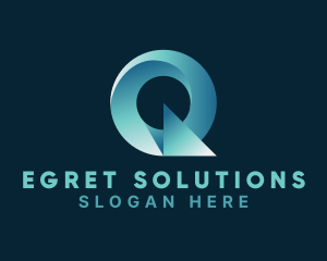 Tech Startup Letter Q logo design