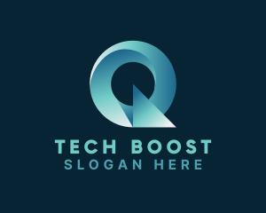 Tech Startup Letter Q logo design