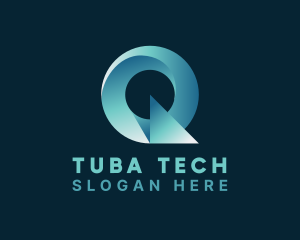 Tech Startup Letter Q logo design