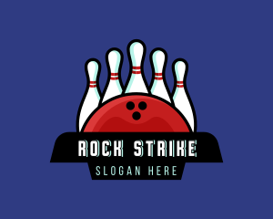 Bowling Alley Sports Tournament logo design