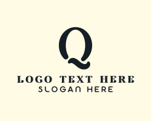 Boutique - Swirly Cosmetic Boutique Letter Q logo design